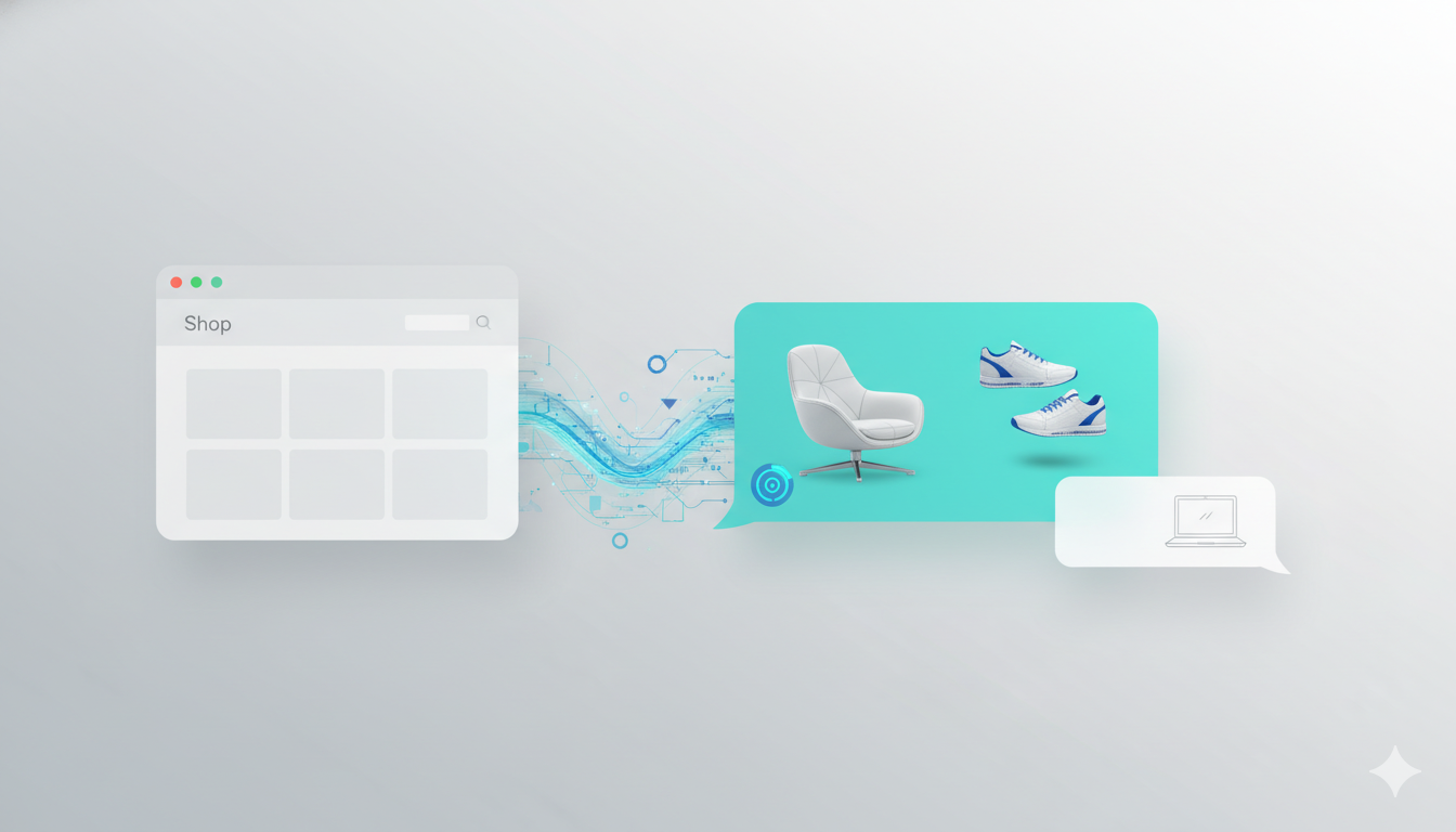 Nicht KI-Chats in Shops – sondern Shops in KI-Chats